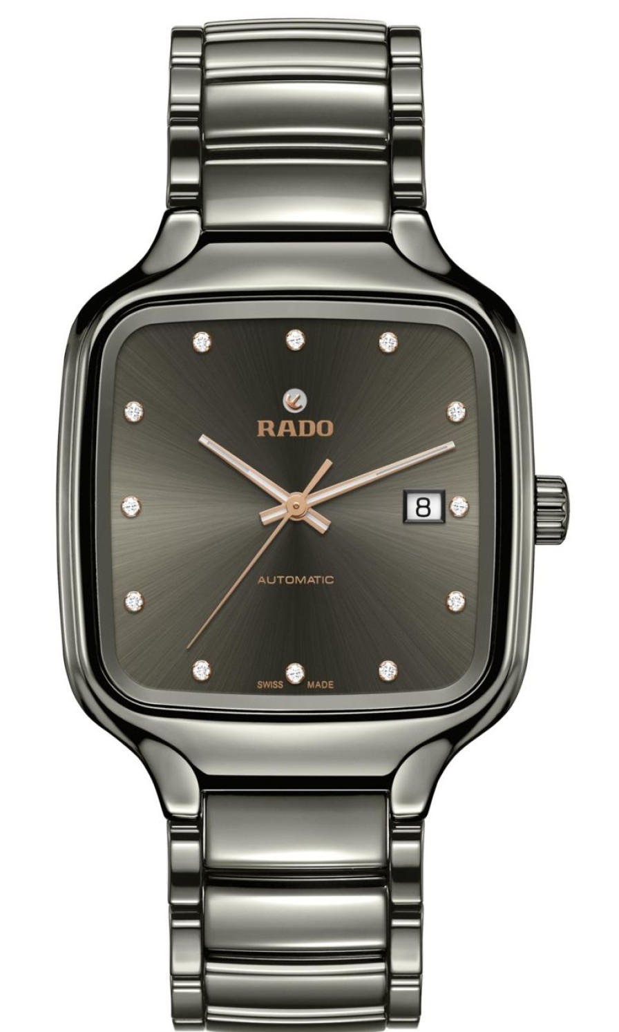 Men Rado Lifestyle | True Square Automatic Diamonds Dark