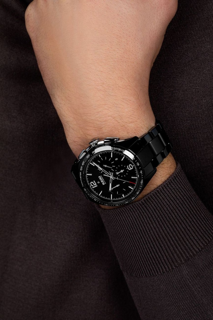 Men Rado Sport & Diver | Hyperchrome Automatic Chronograph Dark