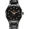 Women Rado | True Round Automatic Diamonds Dark