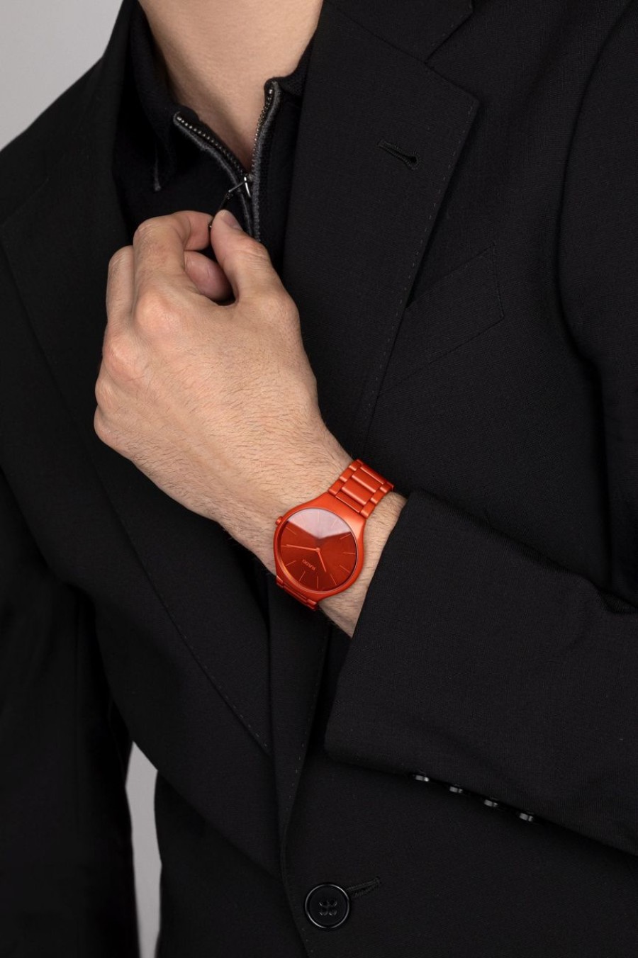 Men Rado Lifestyle | True Round Thinline Les Couleurs Le Corbusier Powerful Orange 4320S Coloured