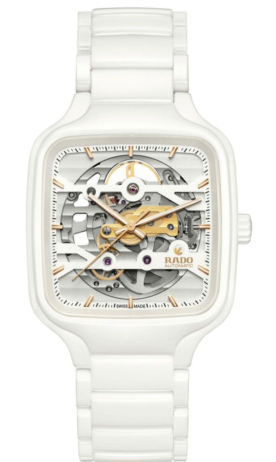 Men Rado Square | True Square Automatic Skeleton Dark