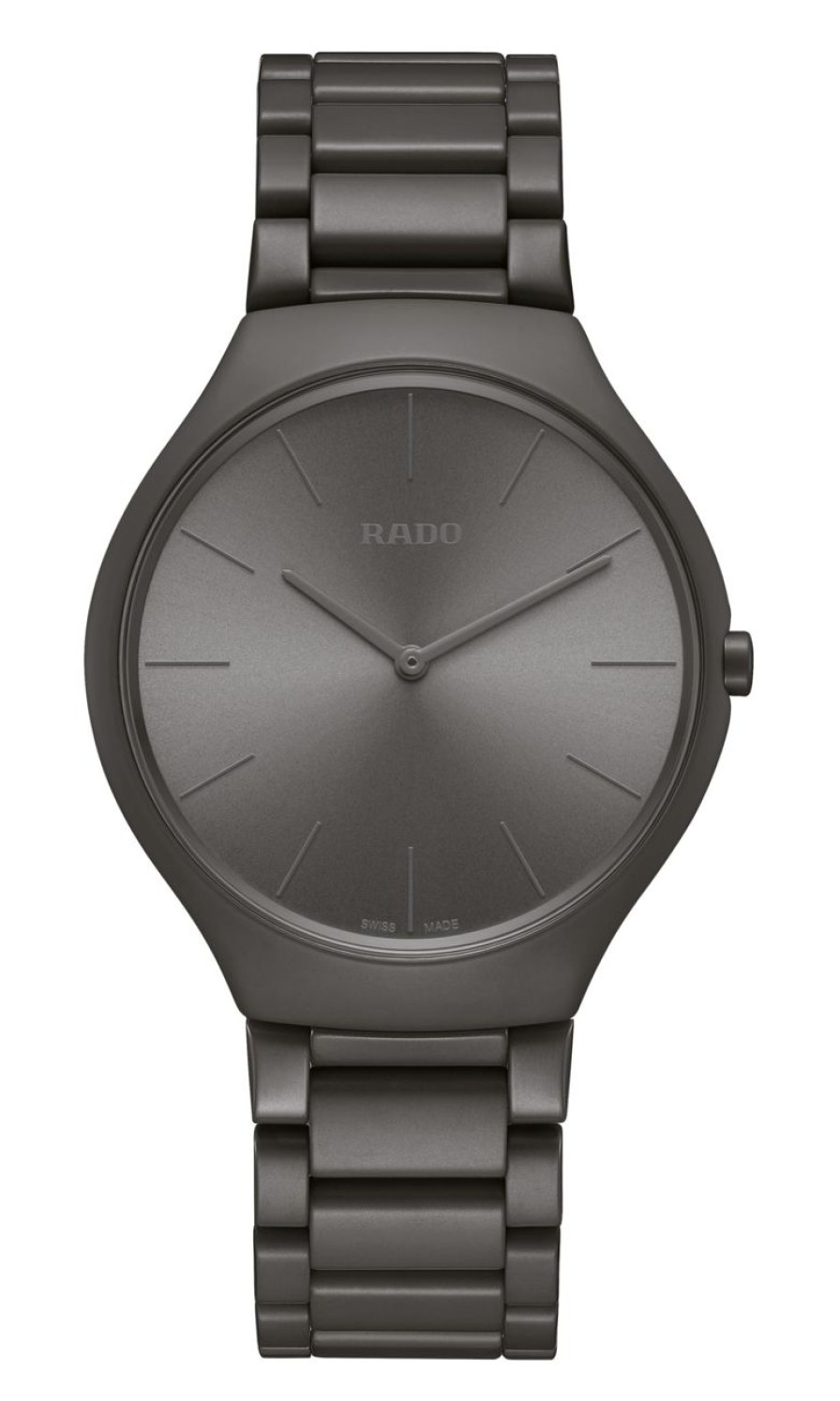 Men Rado Lifestyle | True Round Thinline Les Couleurs Le Corbusier Iron Grey 32010 Coloured