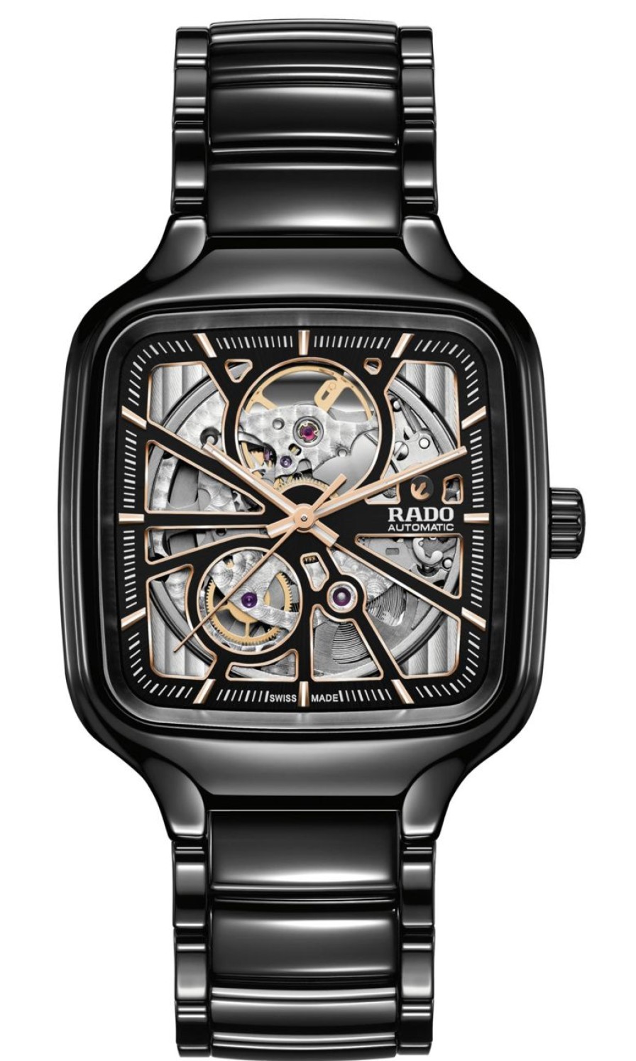 Men Rado | True Square Automatic Open Heart Dark