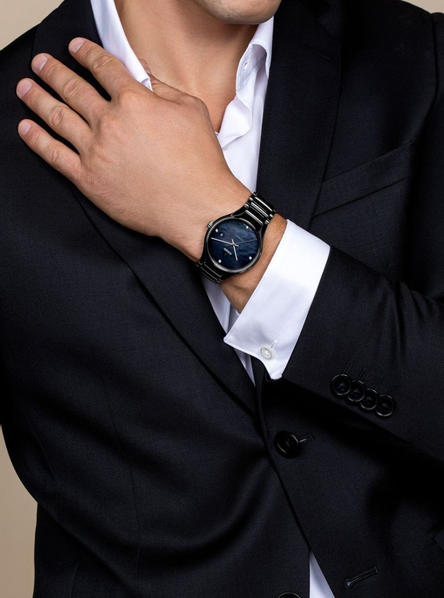 Men Rado Lifestyle | True Round Automatic Diamonds Dark