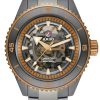 Men Rado Automatic | Captain Cook High-Tech Ceramic Skeleton Dark