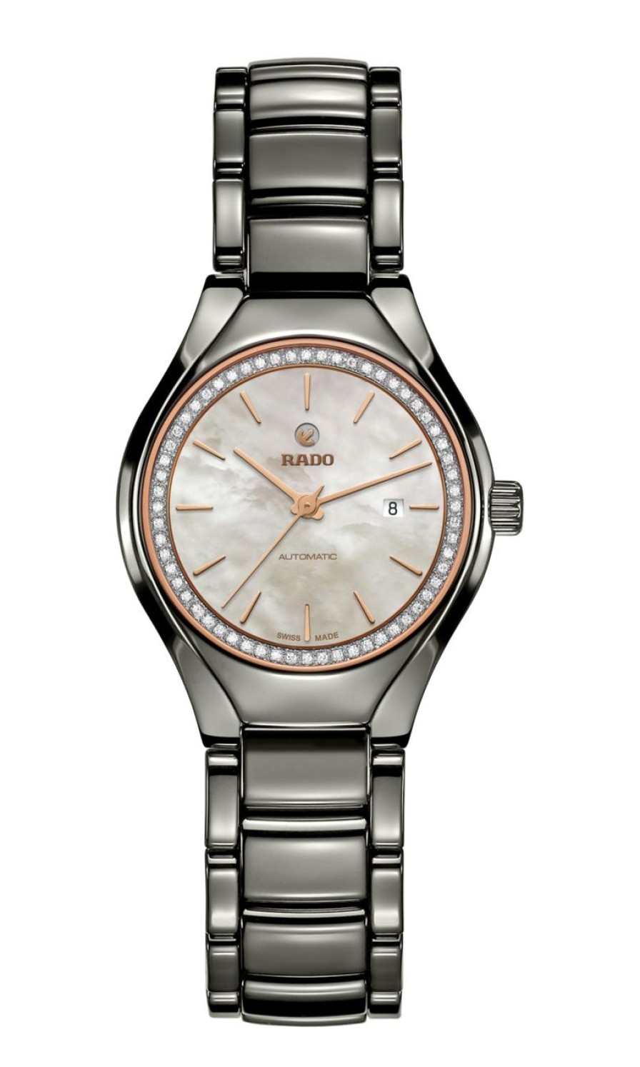 Women Rado | True Round Automatic Diamonds Dark